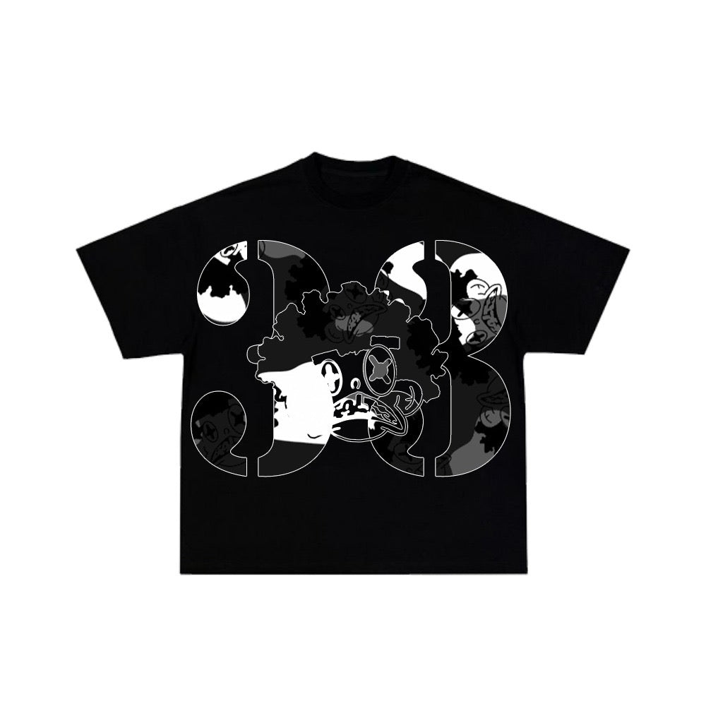 BALT3 BLACK URBAN FADE T- SHIRT