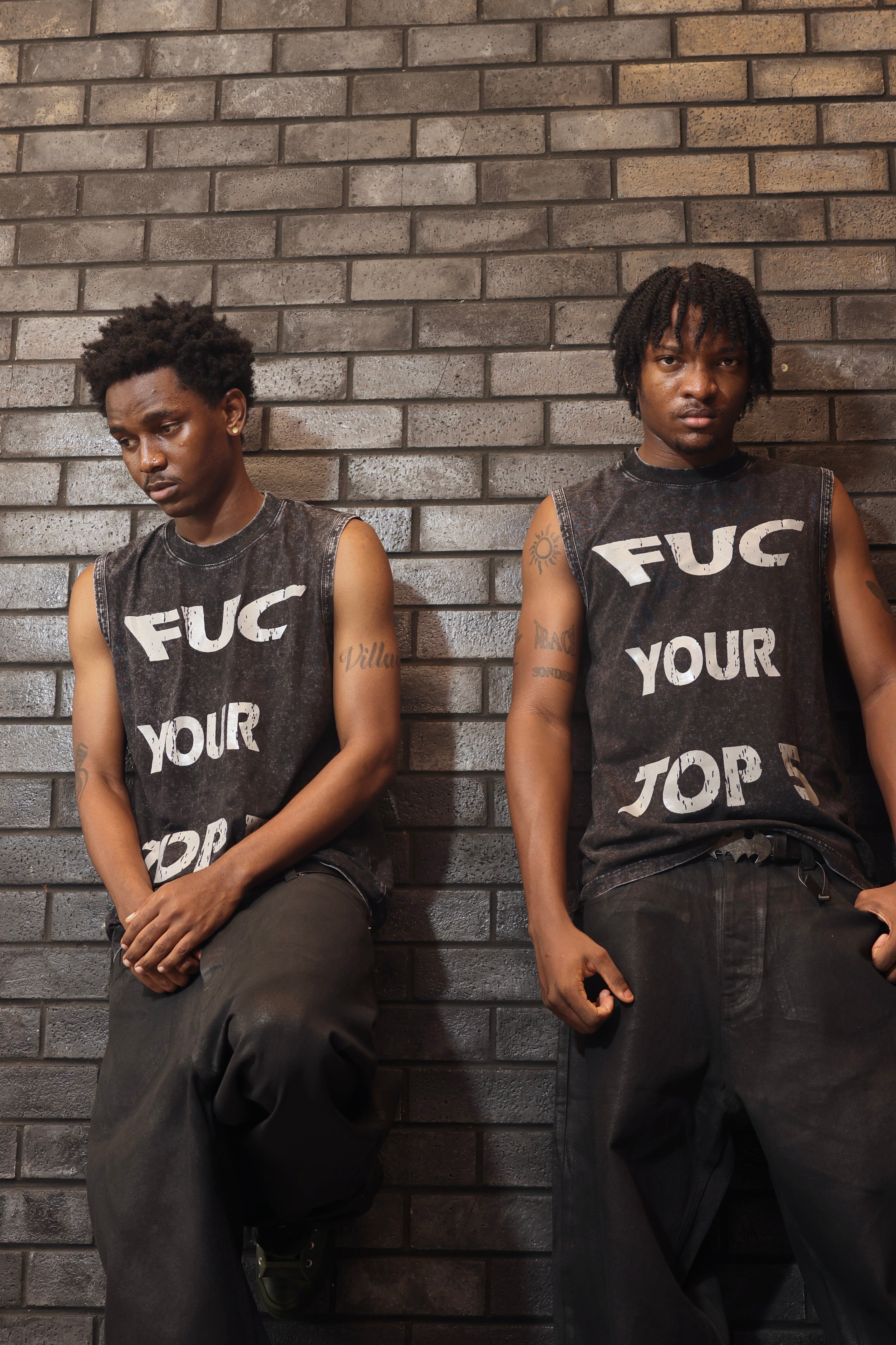 FUC YOUR TOP 5 STONE WASH TANKTOP